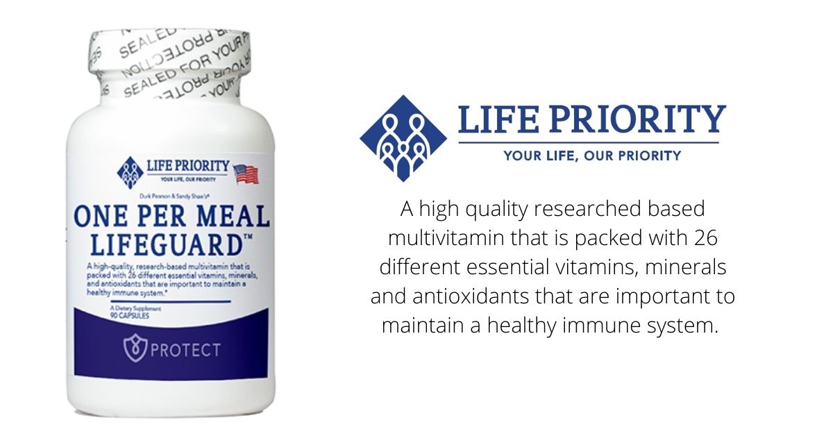 LifeGuard is a multivitamin supplement that contains 25 essential vitamins, minerals, and nutrients. You can take a capsule after every meal.