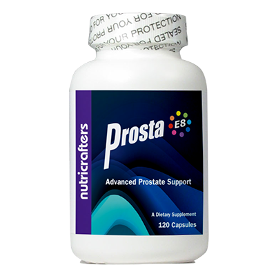 Nutristand, NutriCrafters, Designed to support the healthy function of the prostate gland, Prosta E8 provides a complete combination of 21 nutrients.
