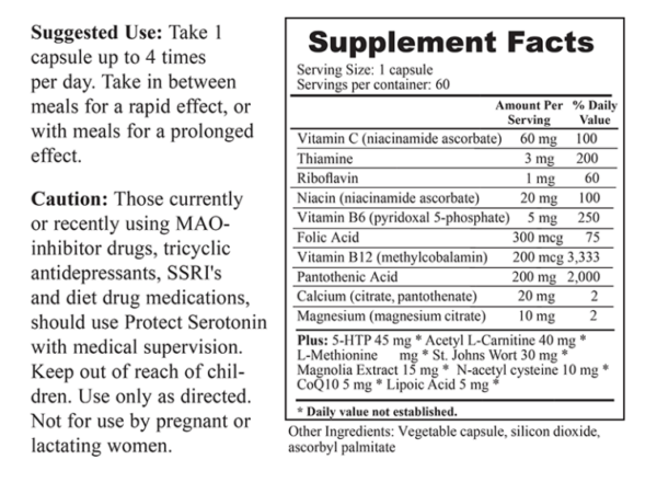 Nutristand, NutriCrafters, The calming and rejuvenating effects of Protect Serotonin™ are due in part to 5-HTP (5-hydroxytryptophan), a natural dietary supplement