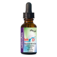 Nutristand, NutriCrafters, Safe D™ provides a flexible dosage system for vitamin D3 combined with vitamin K2 in the natural MK7 form.