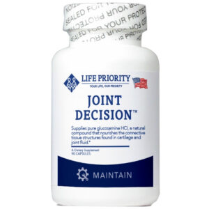 Glucosamine Hydrochloride (HCI) nourishes the connective tissue structures found in cartilage and joint fluid.