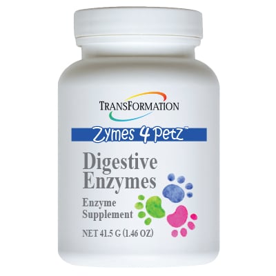 Digestive Enzymes for Pets, gentle powdered formula for dogs and cats. Like all animals, were designed to eat their food raw!