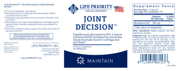 A solution for joint pain symptoms, since 1996, Joint Decision™, has helped thousands of people lower or eliminate joint pain symptoms.;health supplements; bone restore; hair skin and nails; two per day capsules; c vitamin; vitamin c; vitamin c2; c2 vitamin; omega 3 supplement; health booster; vitamin k; vitamin d; vitamin d3; one per day vitamin; one per day multivitamin; glucosamine chondroitin; life extension magnesium; magnesium supplement; coq10 supplement; viatmin e supplement; glutathione cysteine; supplement nac; black seed oil; glucosamine; n acetyl cysteine; nacetyl l cysteine; fish oil; supplements fish oil; acetyl cysteine; omega 3 supplements; fish oil pill; omega 3 from fish oil; best fish oil supplements; n acetylcysteine cysteine; omega 3 supplements best; b complex; fish oil benefits; vitamins and supplements; black seed oil benefits; flush niacin; glucosamine chondroitin; vitamin life extension; supplements life extension; life extension multivitamin; life extension magnesium; magnesium caps; prostate ultra; fish oil vitamins; supplements vitamins; durk pearson; durk pearson and sandy shaw; vitamin d3, calciuum supplements; supplements for brain health, supplements for heart health; supplements for joint health; supplements for achy joints; magnesium supplements; muscle recovery supplements; supplements for hair and nail health; supplements for sleep; turmeric supplements; garcinia oolong tea; anti aging supplements; prostate supplements