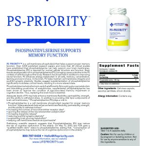 Phosphatidylserine supplement for memory support.