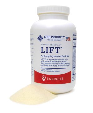 Bottle of LIFT energizing nutrient drink mix